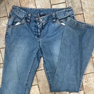 INC International Concepts Blue Straight Leg Jeans Medium Wash